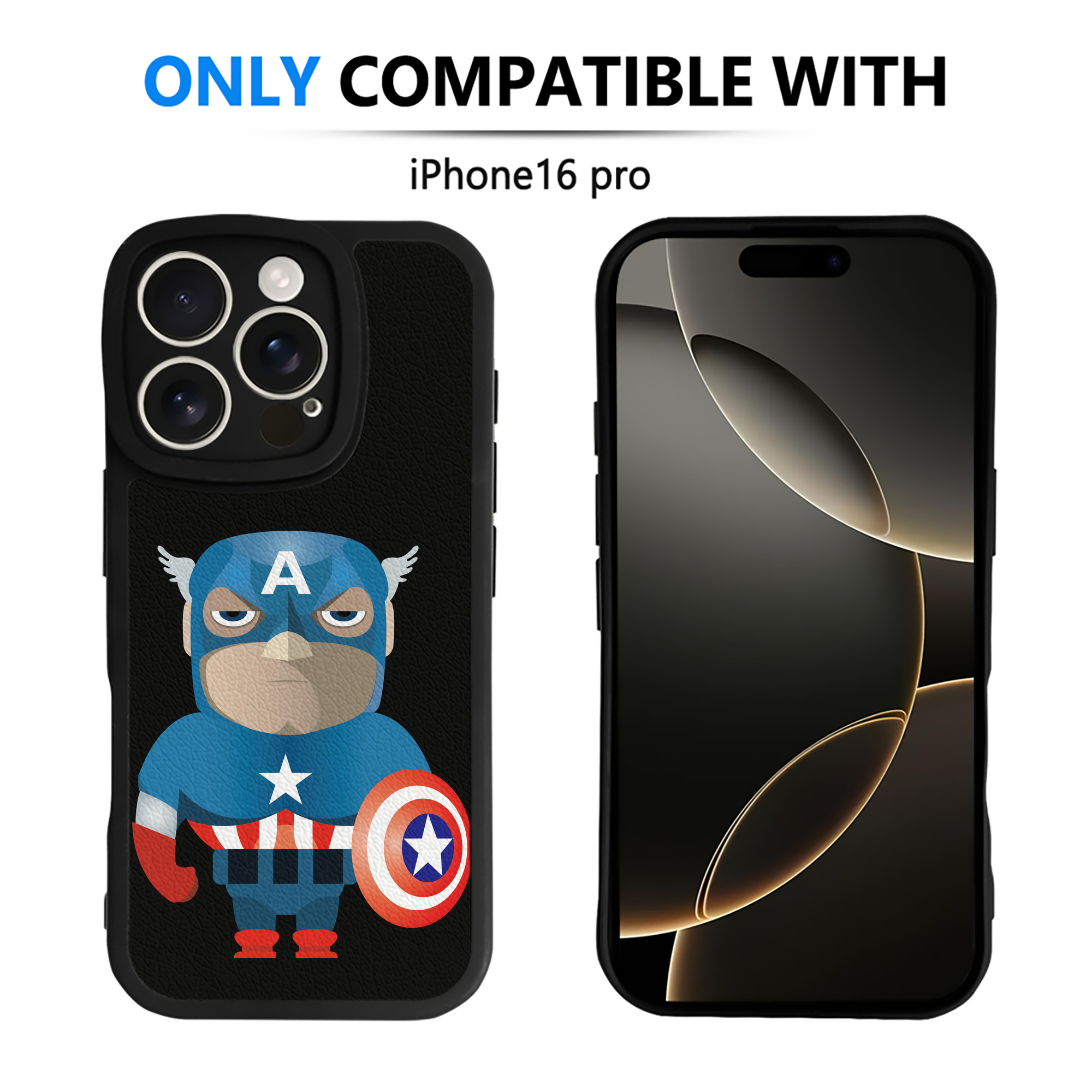 （画像用） アベンジャーズ The Avengers 【iPhone 16シリーズ対応】シリコンスマホケース（レザー調） 材質：シリコン